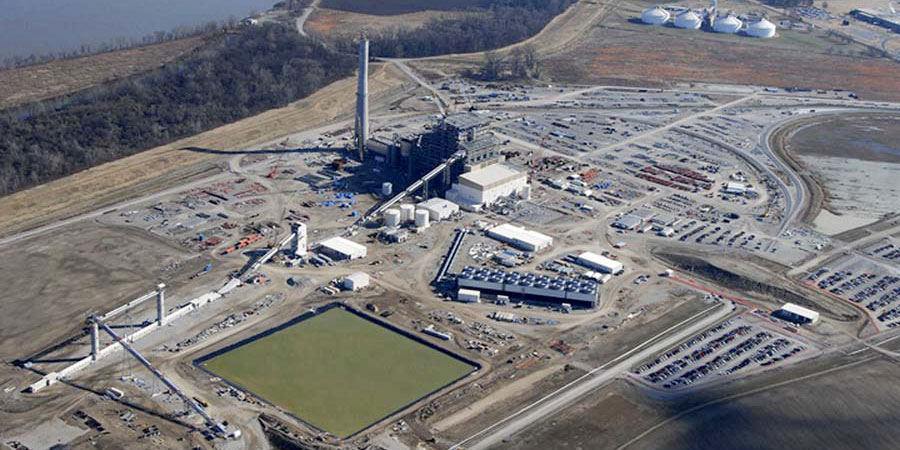 Plum Point Power Plant aerial view